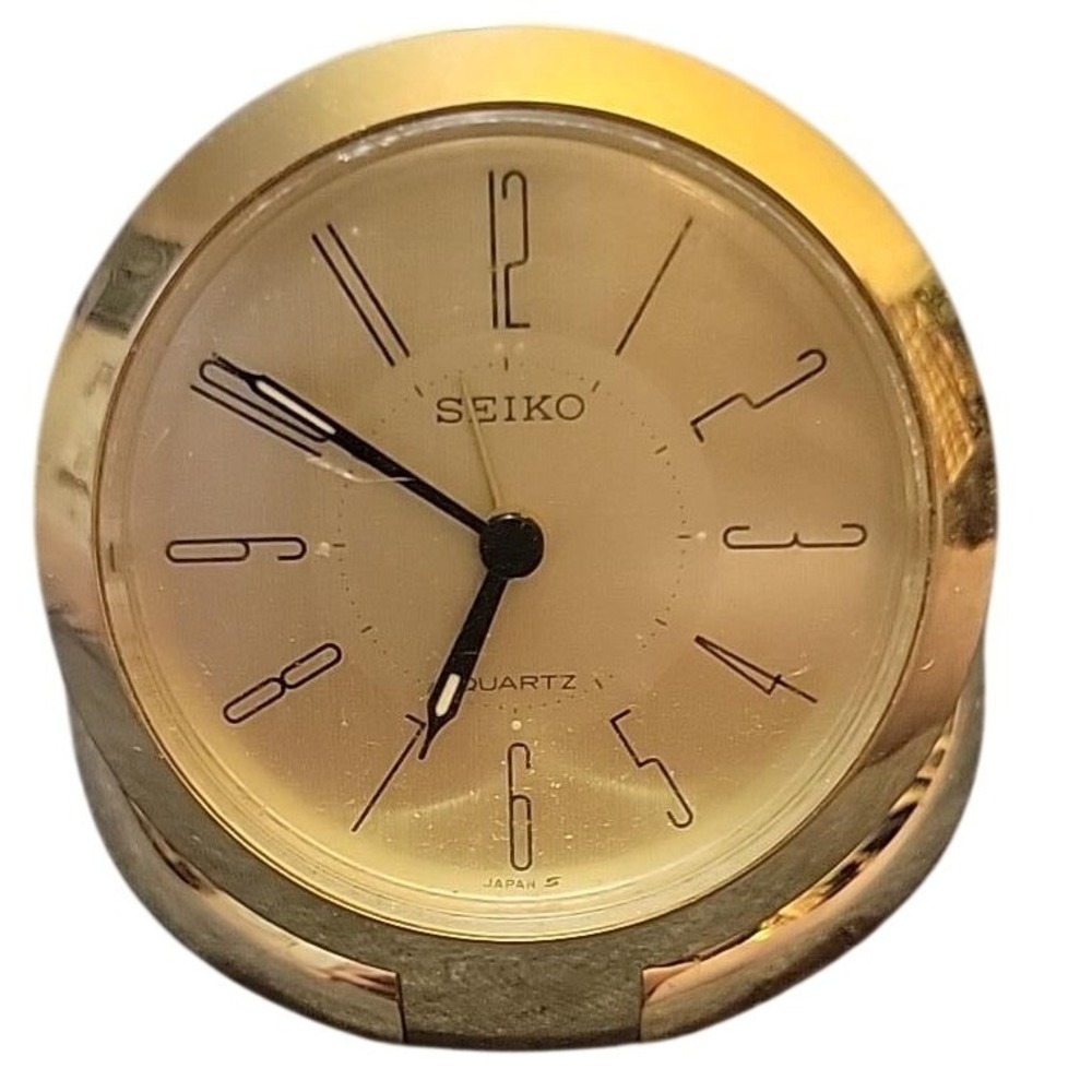 Seiko Gold Tone Quartz Pocket Watch VTG SKUJ110